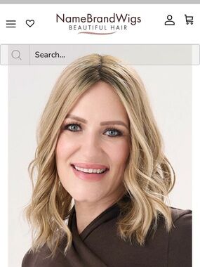 Wig topper. Envy by Alan Eaton Box - Gold Logo